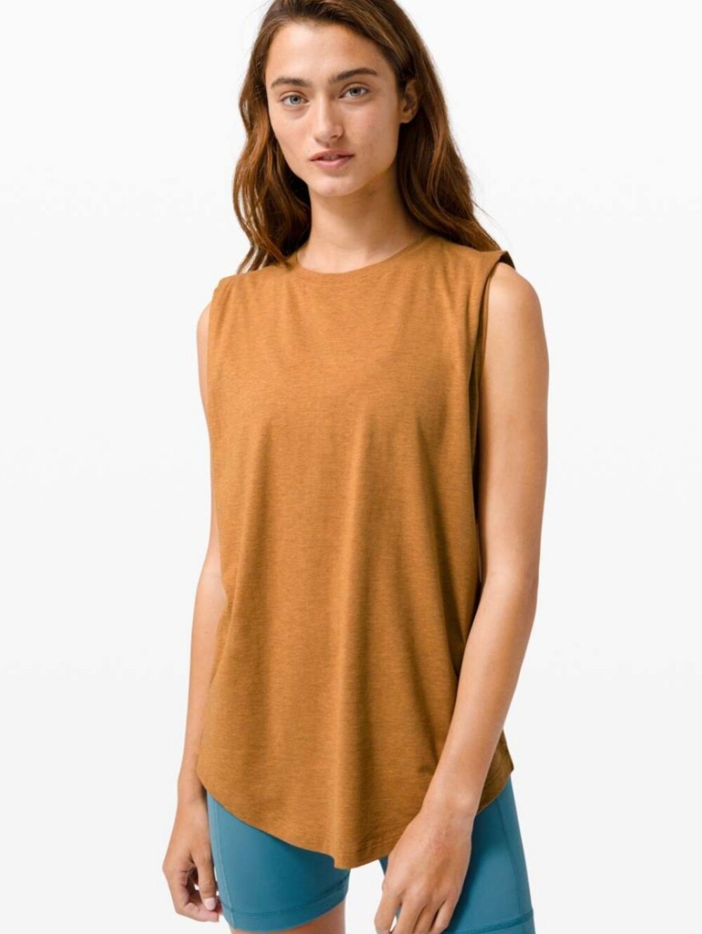 Lululemon Brunswick L? Heathered Spiced Bronze Muscle Tank Top Activewear